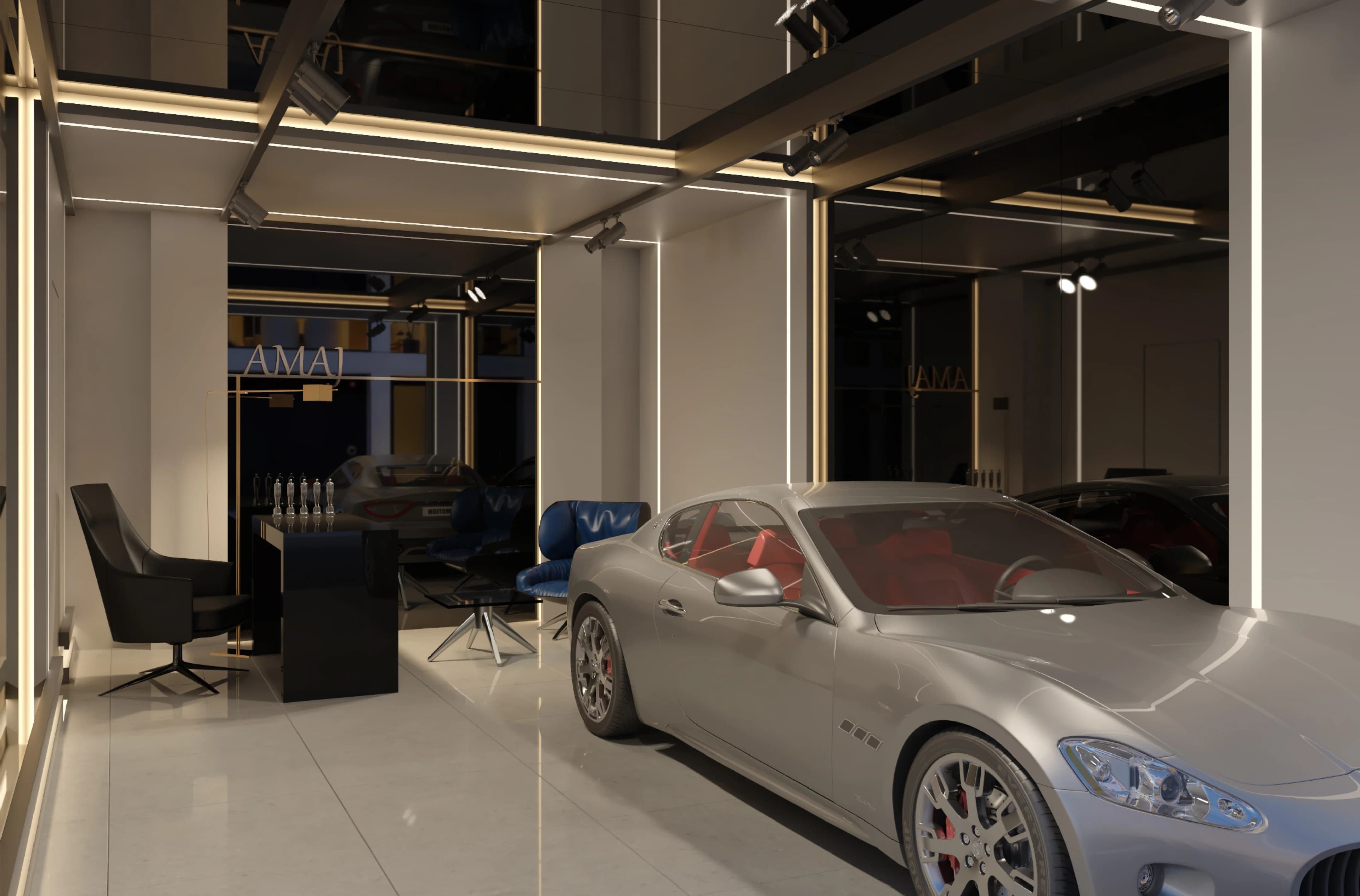 Amaj Auto Showroom — design 1